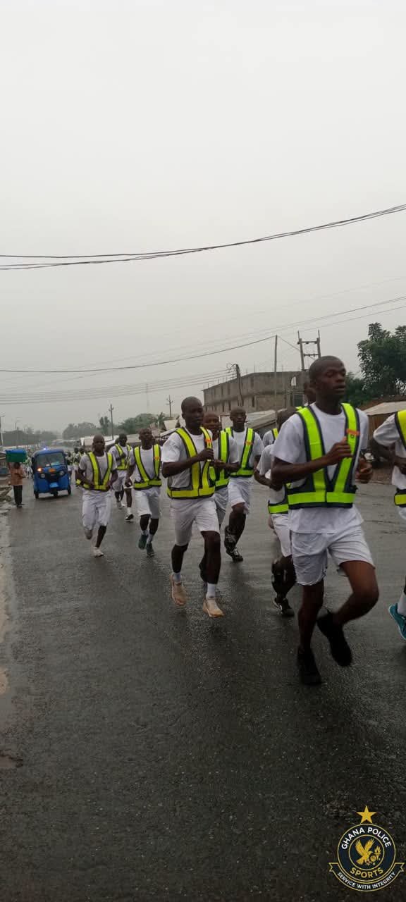 Ho Police Training School Selects Top Recruits in 10km Cross-Country Race