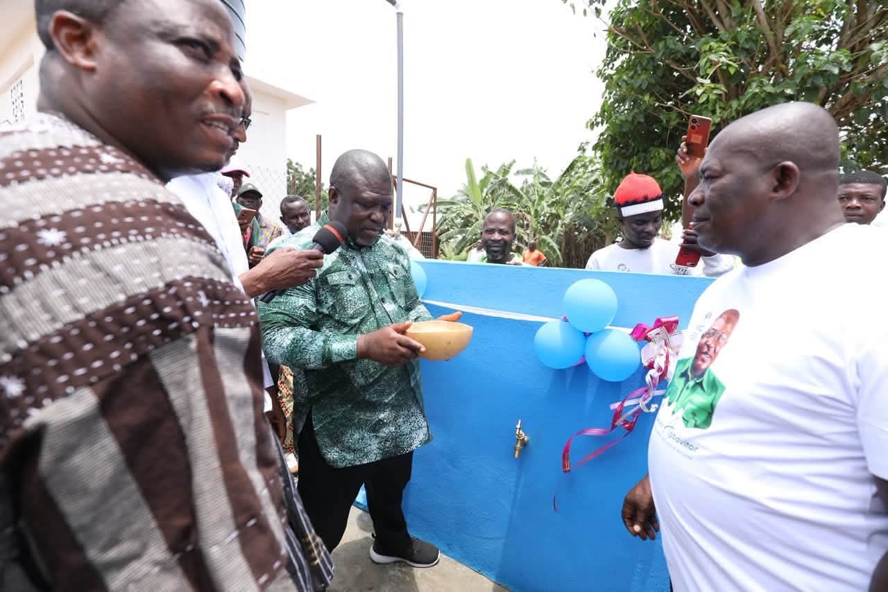 Hon. James Gunu Marks Birthday with Sustainable Impact: Commissioned Solar Borehole for the People of Agblonu