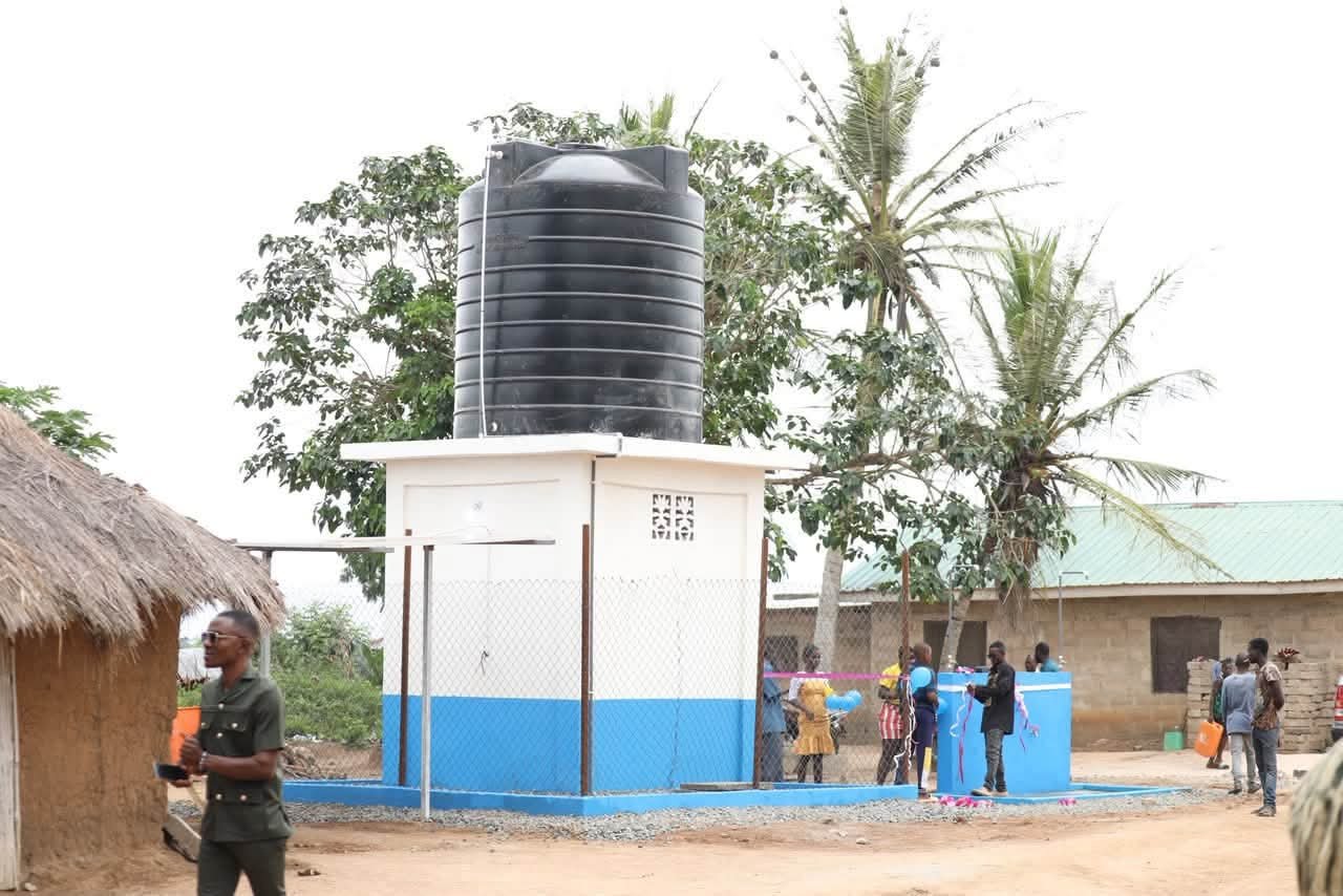 Hon. James Gunu Marks Birthday with Sustainable Impact: Commissioned Solar Borehole for the People of Agblonu