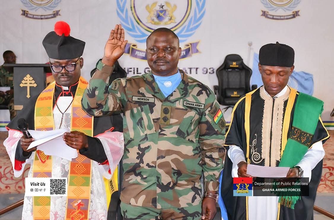 UNIFIL GHANBATT 93 Holds Induction Parade and Consecration of Colours in Lebanon