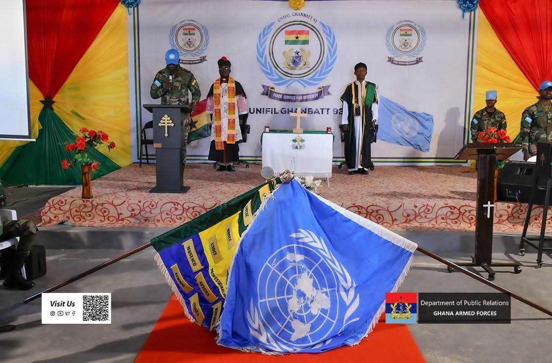 UNIFIL GHANBATT 93 Holds Induction Parade and Consecration of Colours in Lebanon