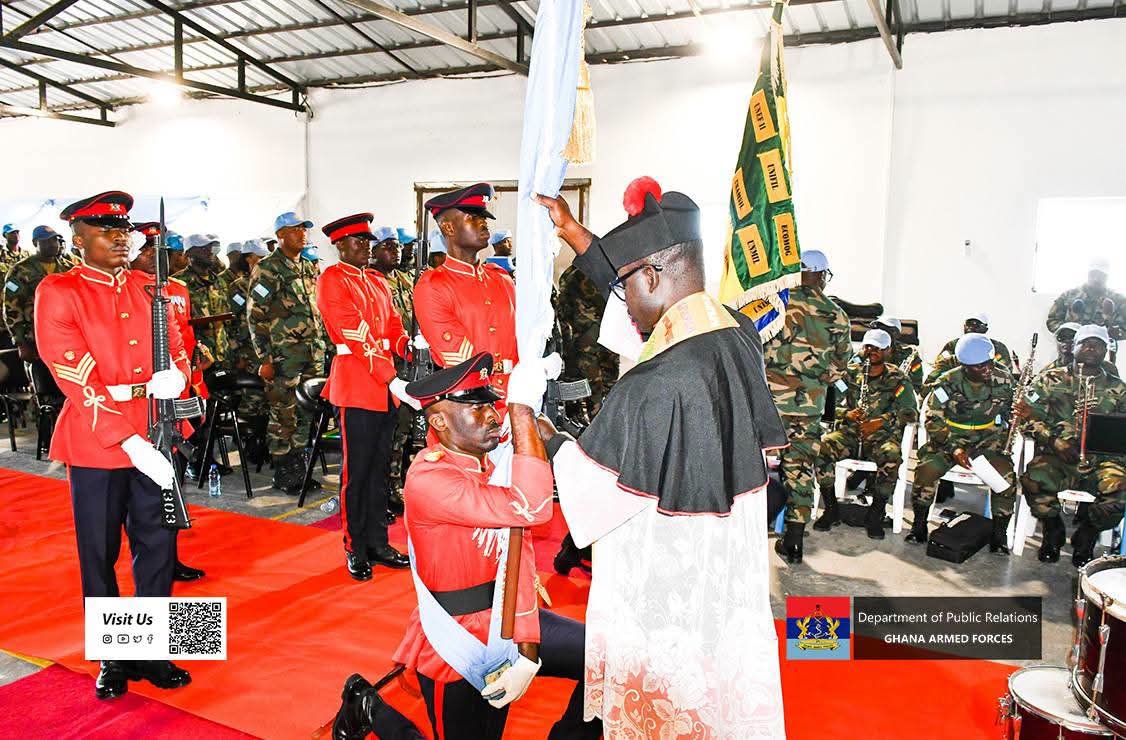 UNIFIL GHANBATT 93 Holds Induction Parade and Consecration of Colours in Lebanon