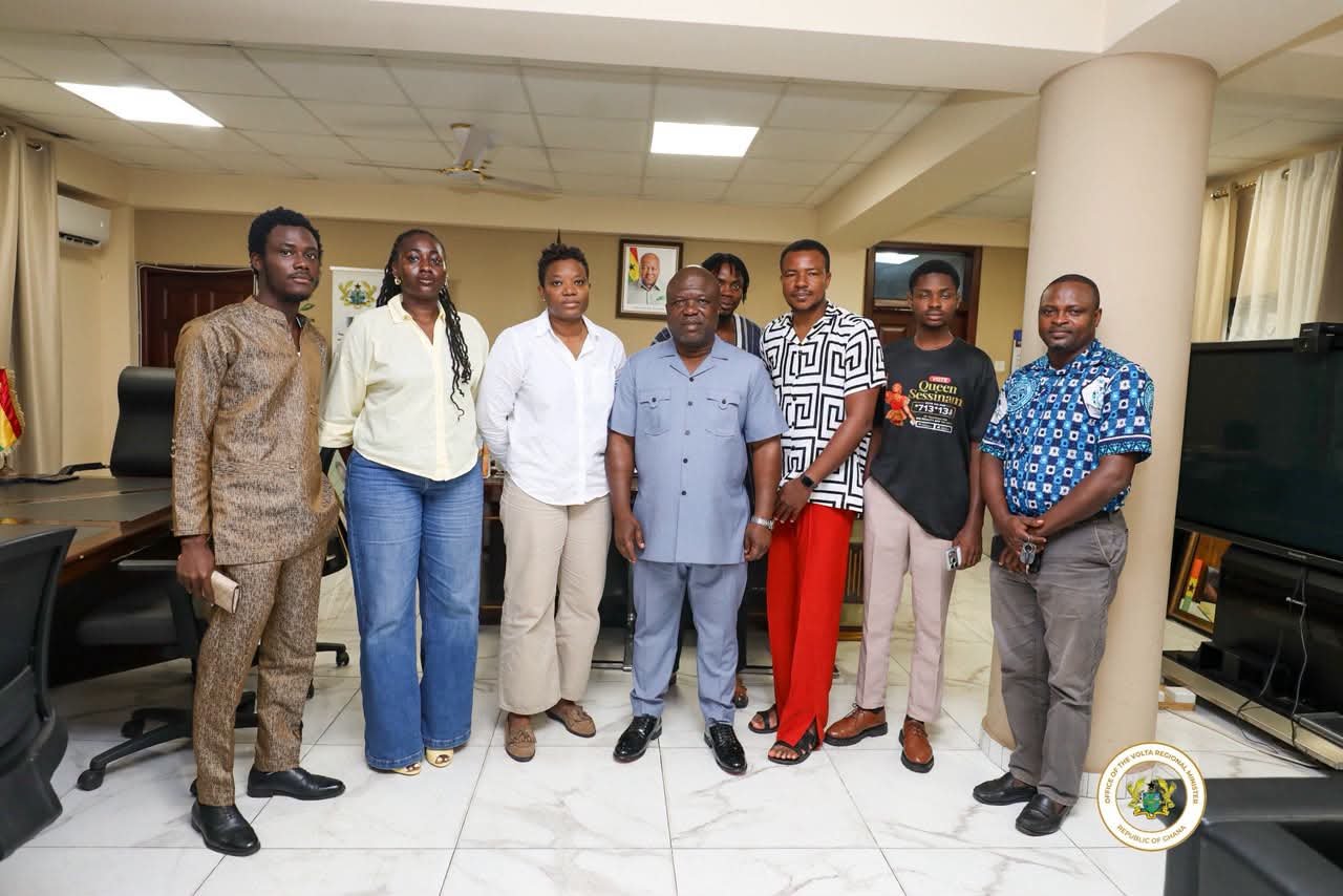 GMB 2026: Volta Representative Sesinam Pays Courtesy Call on Regional Minister James Gunu