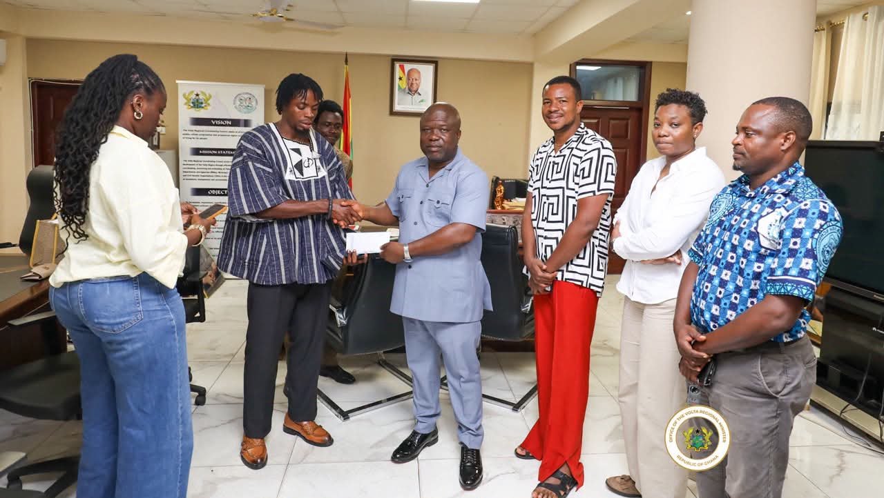 GMB 2026: Volta Representative Sesinam Pays Courtesy Call on Regional Minister James Gunu