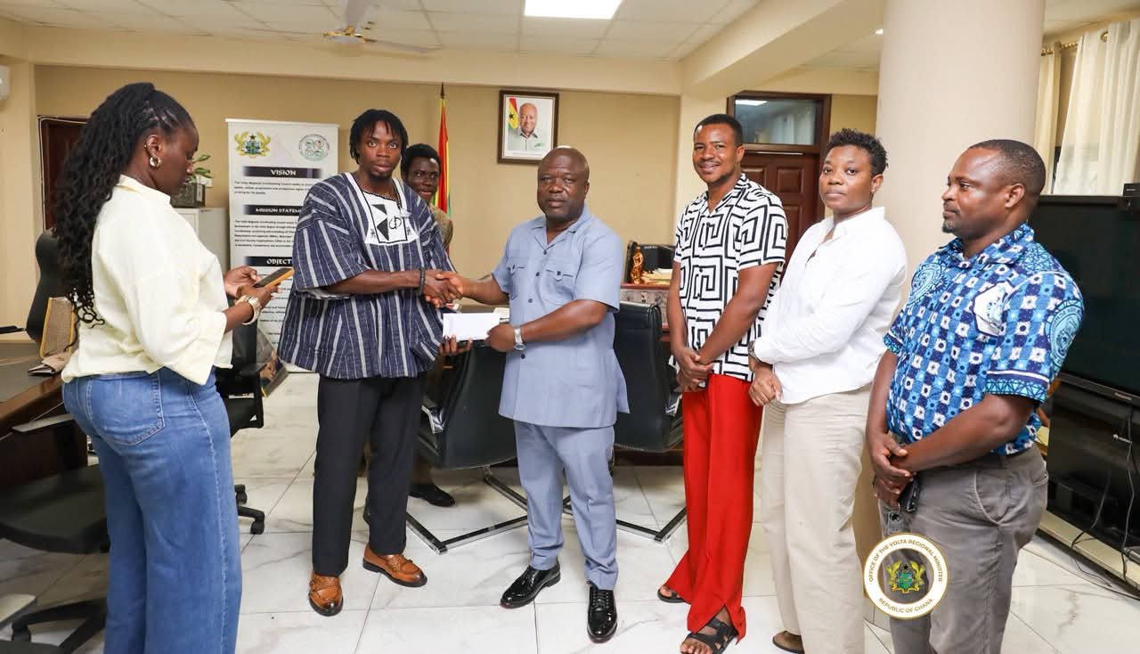 GMB 2026: Volta Representative Sesinam Pays Courtesy Call on Regional Minister James Gunu
