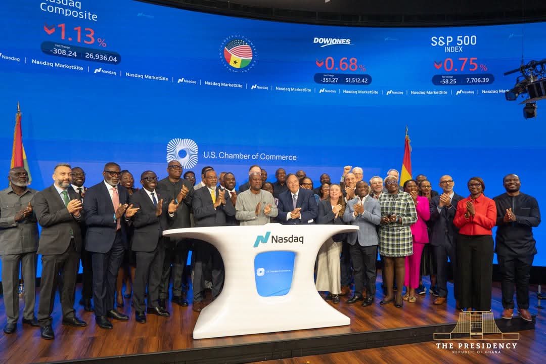 Ghana is Open for Business: President Mahama Rings Nasdaq Bell to Signal New Era for Investment