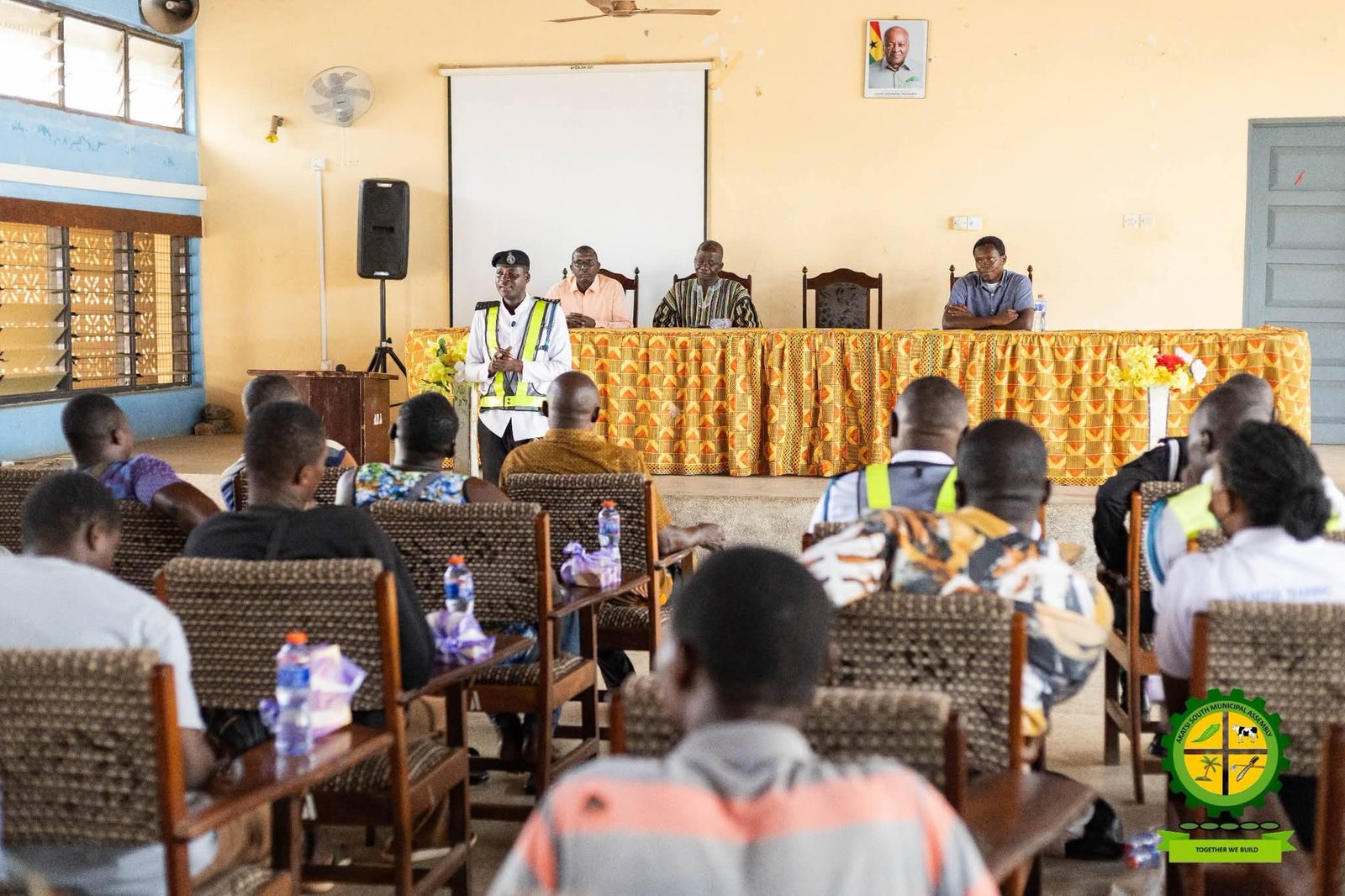 Akatsi South Municipal Assembly Sensitises Commercial Drivers and Motor Riders on Road Safety