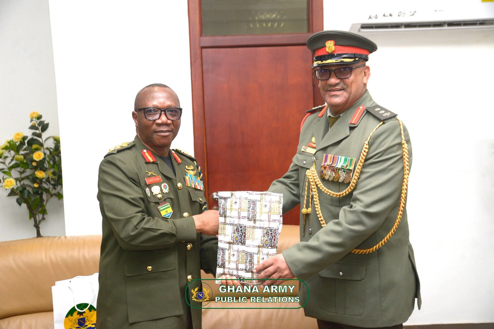 Ghana-South Africa Military Ties Strengthened as Outgoing Defence Attaché Bids Farewell to Army Chief