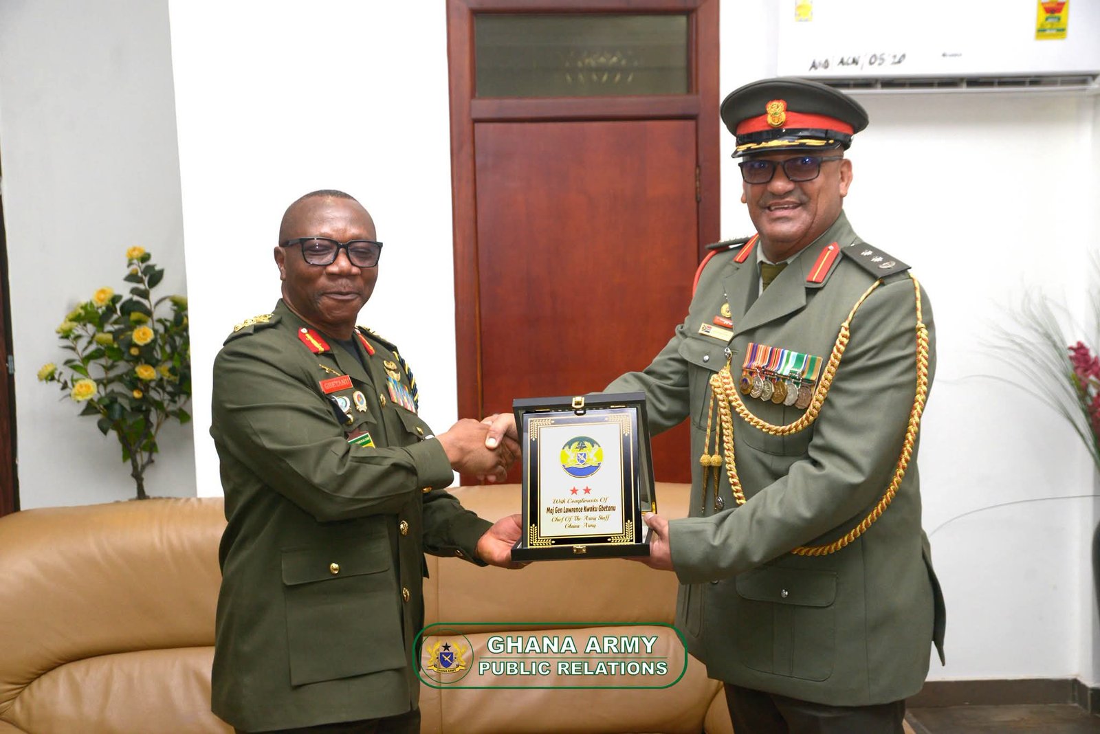 Ghana-South Africa Military Ties Strengthened as Outgoing Defence Attaché Bids Farewell to Army Chief