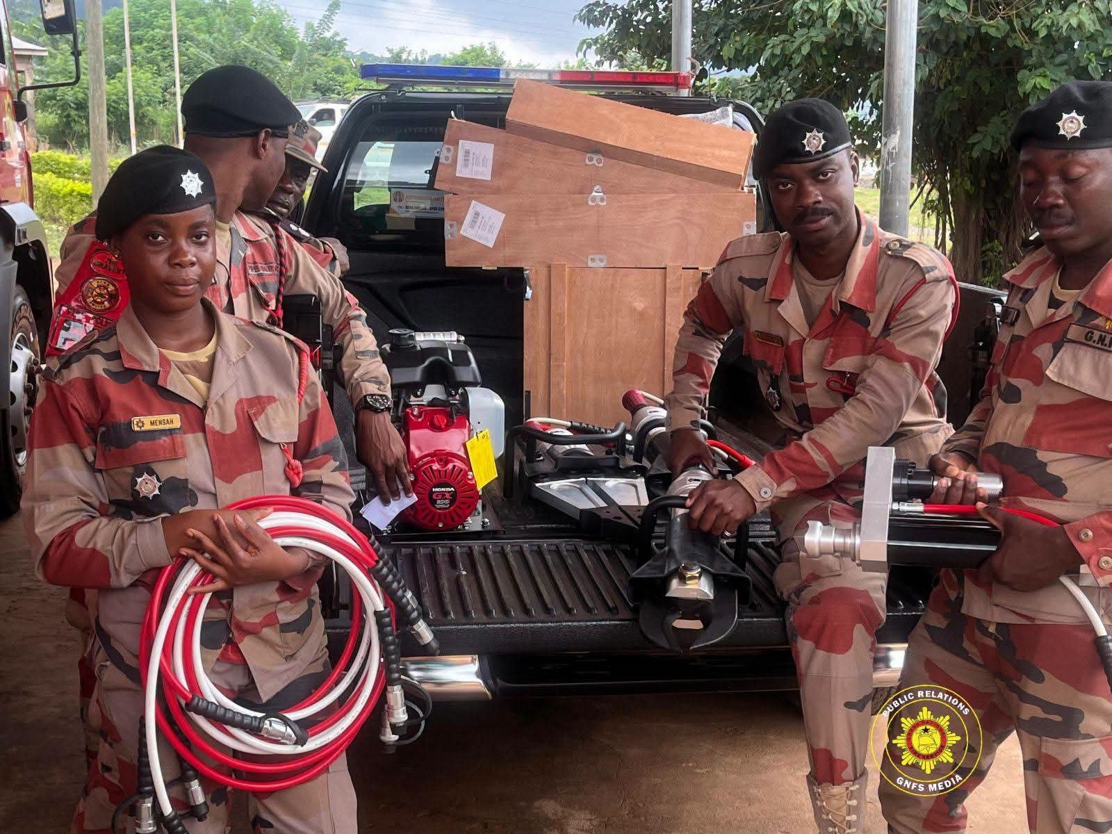 Philanthropist Donates Vital Extrication Tools to Peki Fire Station to Boost Accident Rescue Operations
