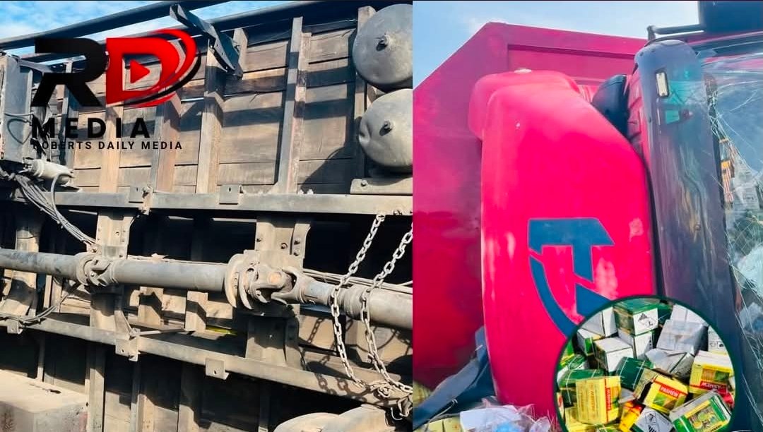 Trailer Capsizes Near Kpotame: Okada Riders to the Rescue- Details