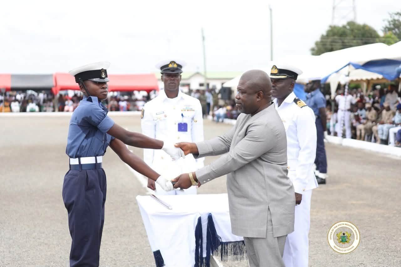 Hon. James Gunu Graces Naval Training Command Passing-Out Parade at Nutekpor