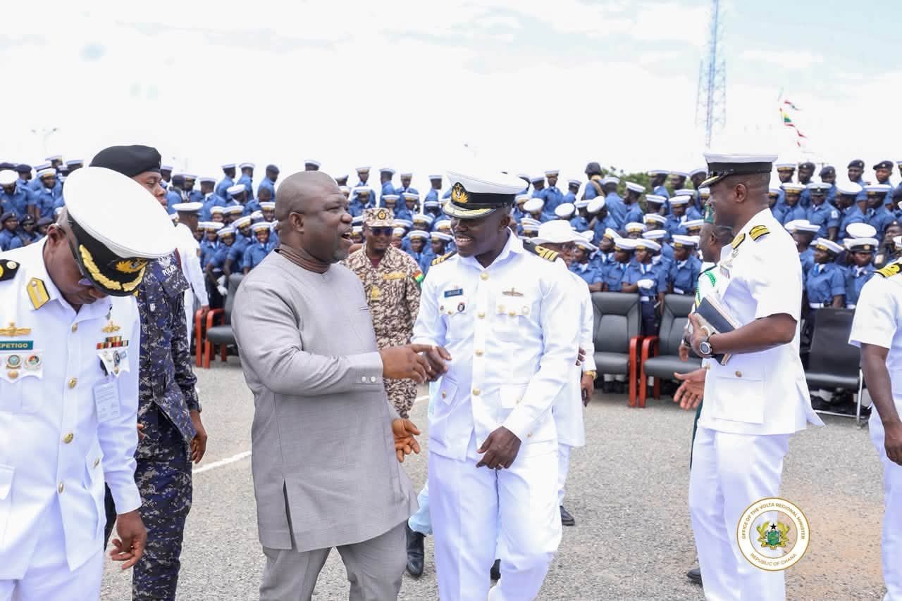 Hon. James Gunu Graces Naval Training Command Passing-Out Parade at Nutekpor