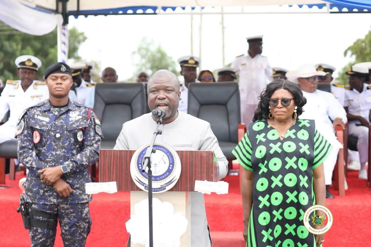Hon. James Gunu Graces Naval Training Command Passing-Out Parade at Nutekpor