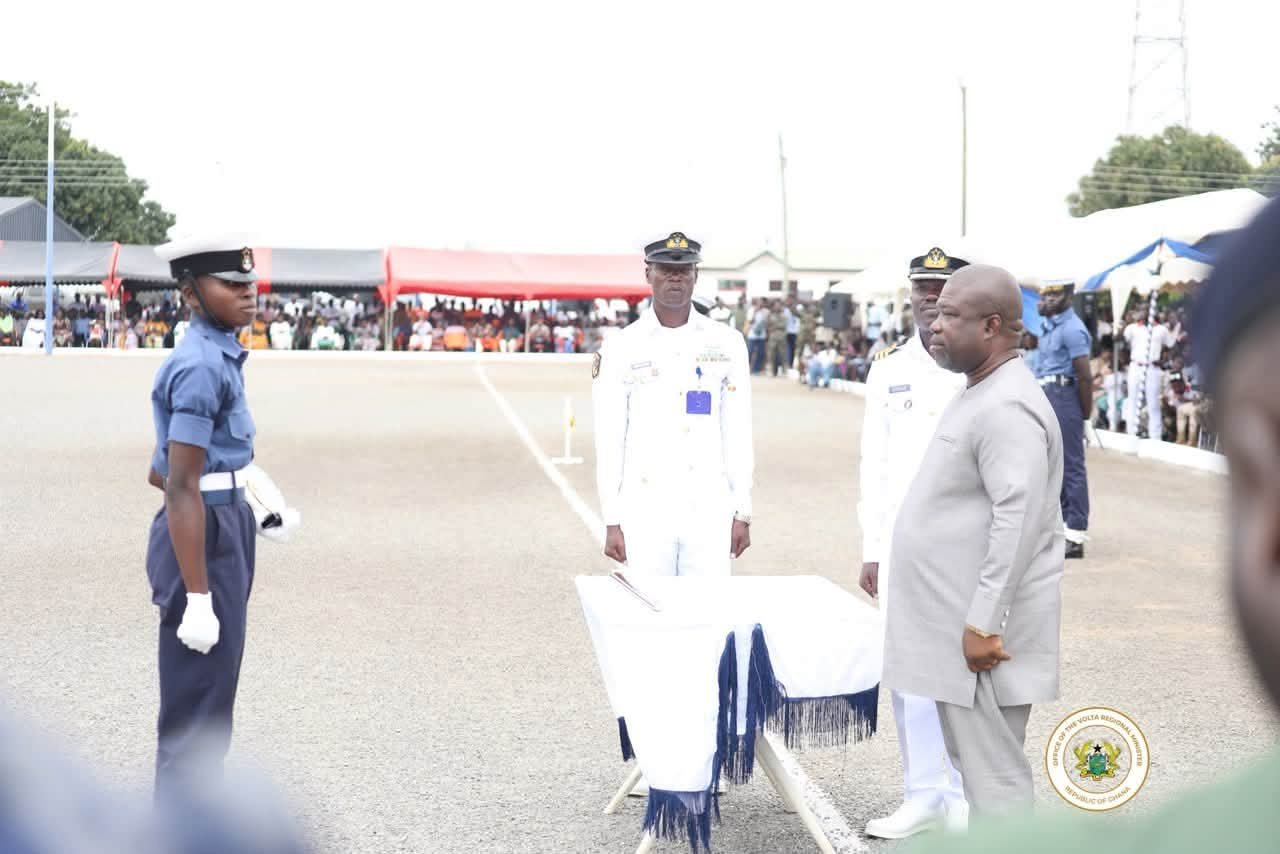 Hon. James Gunu Graces Naval Training Command Passing-Out Parade at Nutekpor