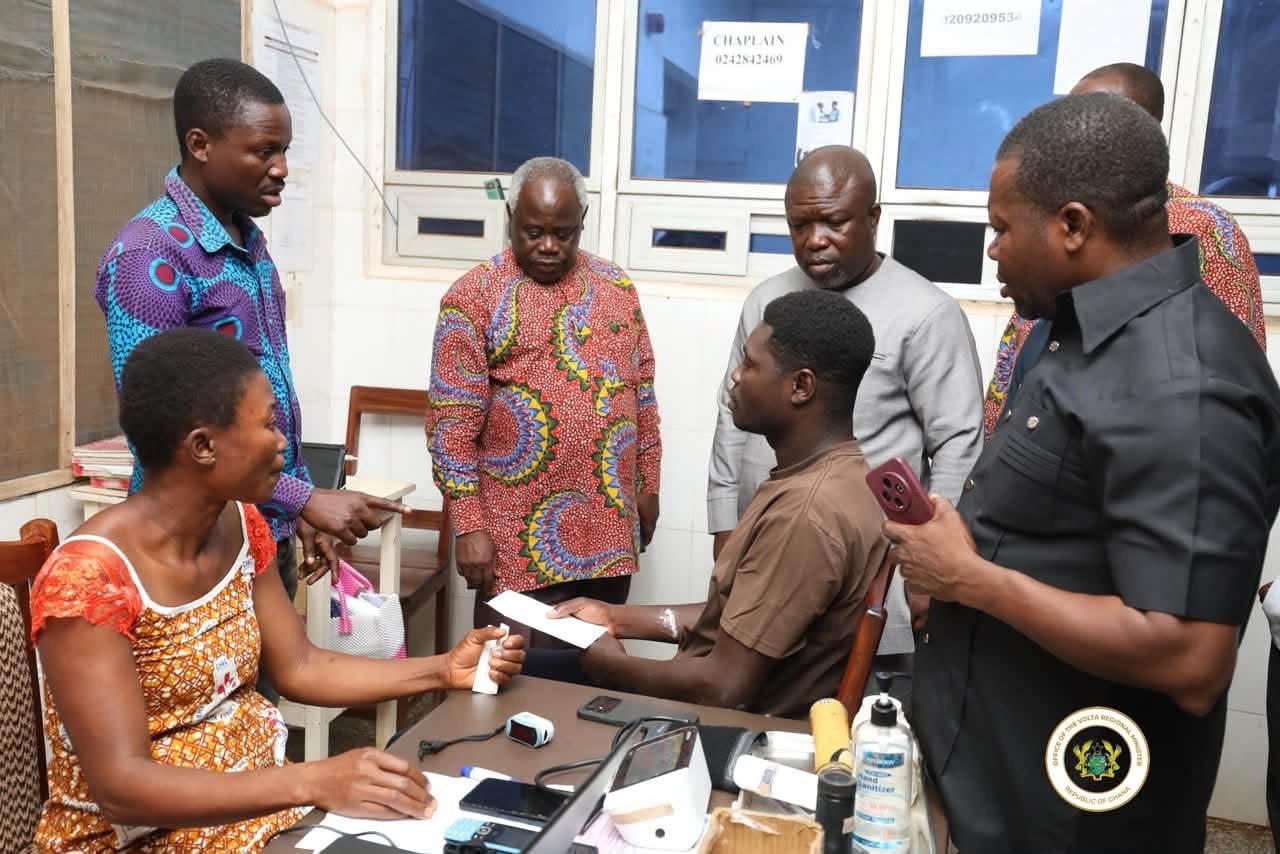 Volta Regional Minister Visits Bereaved Family and Injured Victims of Big Push Road Accident