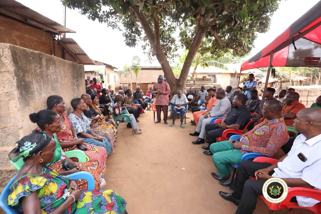 Volta Regional Minister Visits Bereaved Family and Injured Victims of Big Push Road Accident
