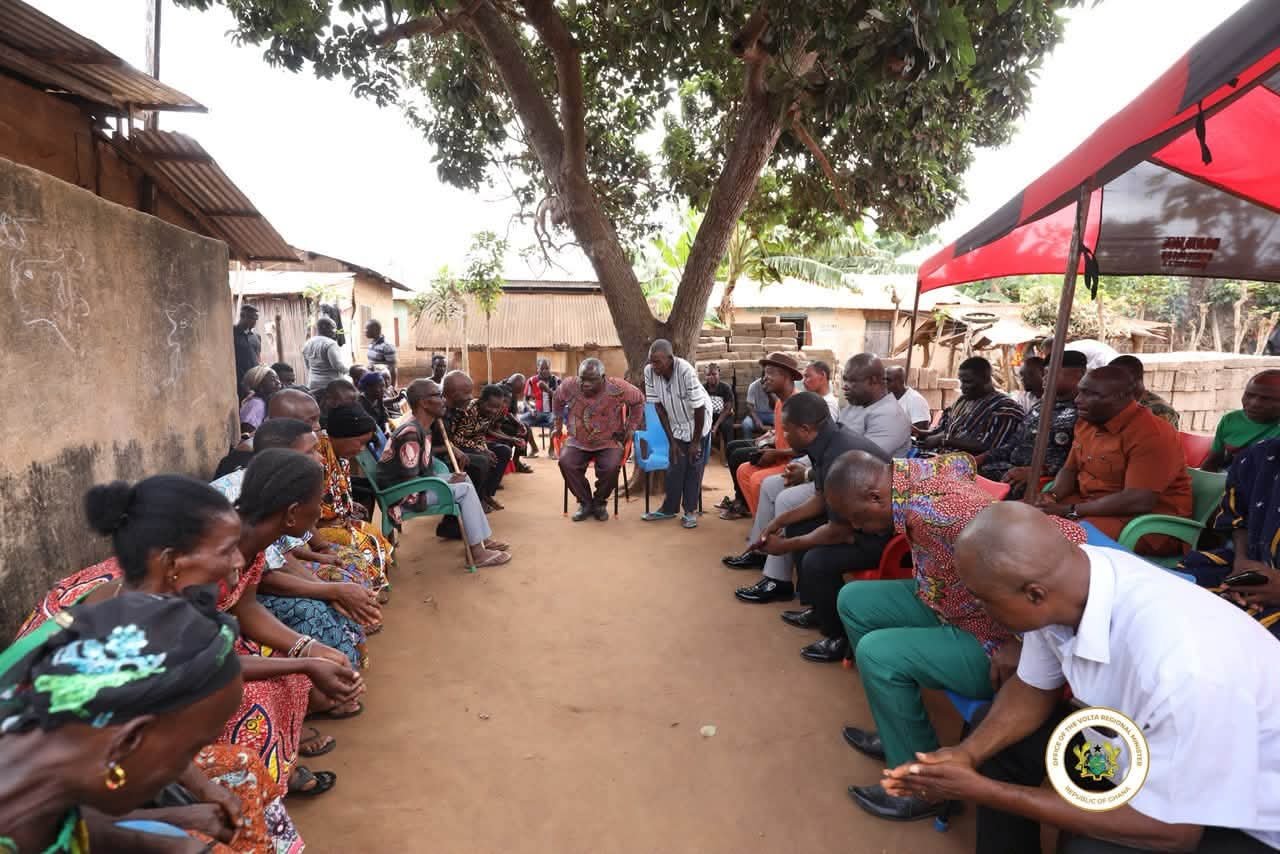 Volta Regional Minister Visits Bereaved Family and Injured Victims of Big Push Road Accident