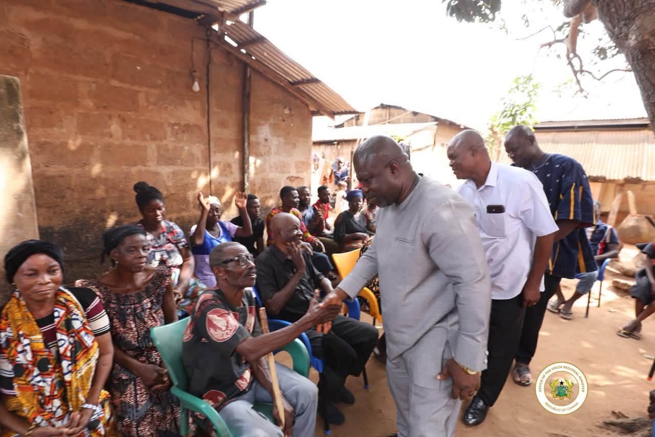 Volta Regional Minister Visits Bereaved Family and Injured Victims of Big Push Road Accident