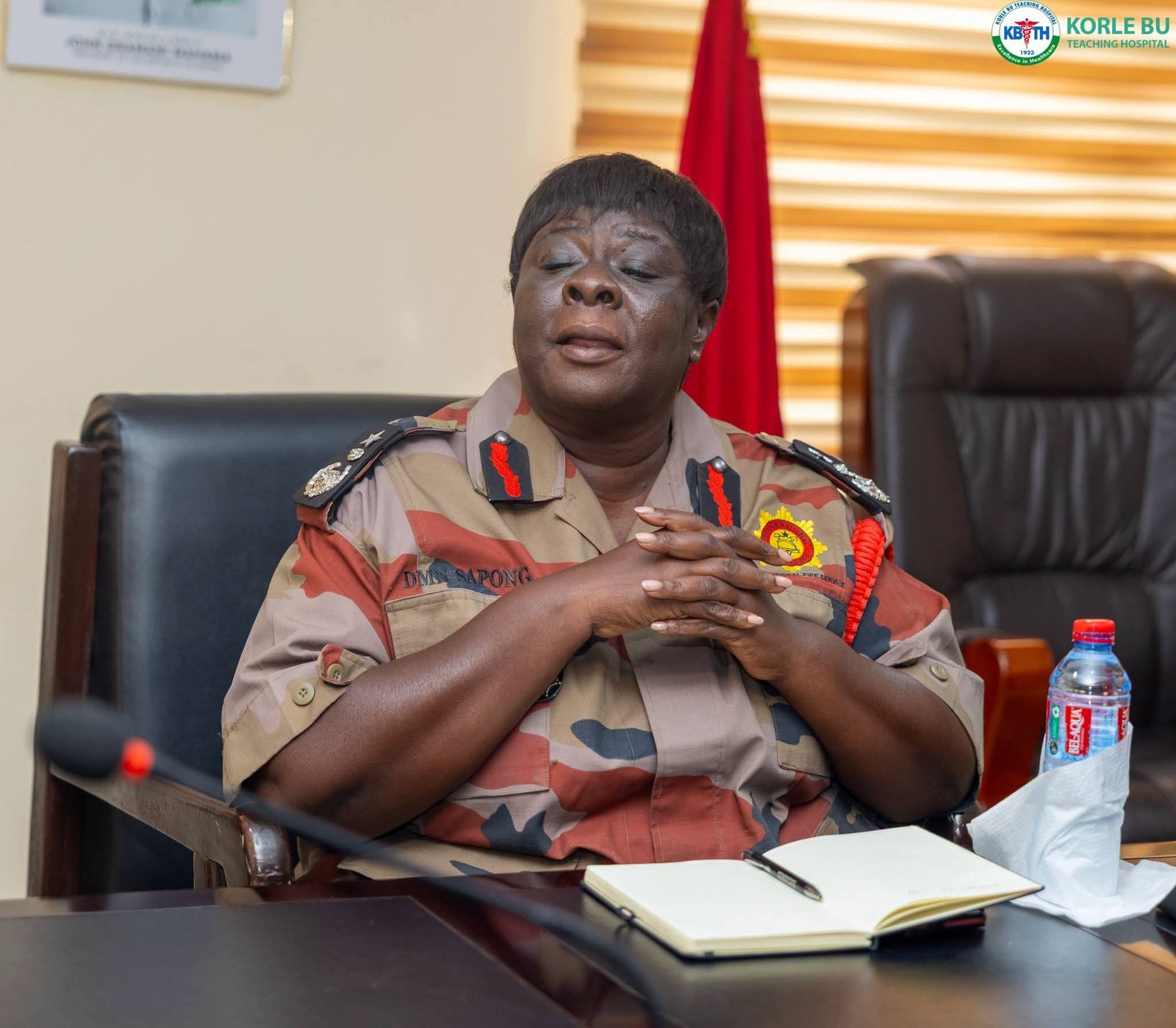 GNFS Reaffirm Partnership with Korle Bu to Boost Hospital Safety and Emergency Response
