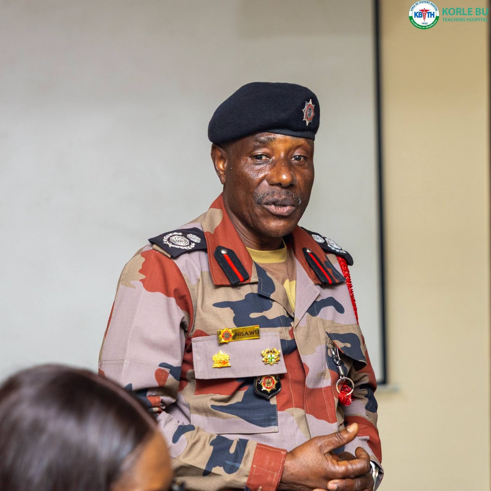 GNFS Reaffirm Partnership with Korle Bu to Boost Hospital Safety and Emergency Response