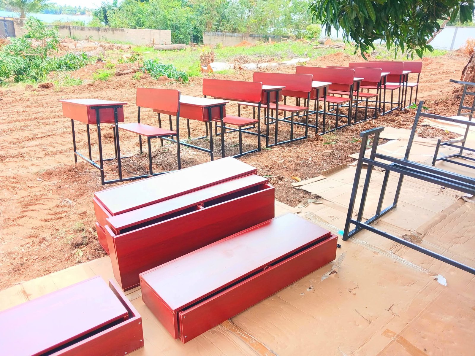 South Tongu Assembly Delivers 500 Dual Desks to End Classroom Furniture Shortage