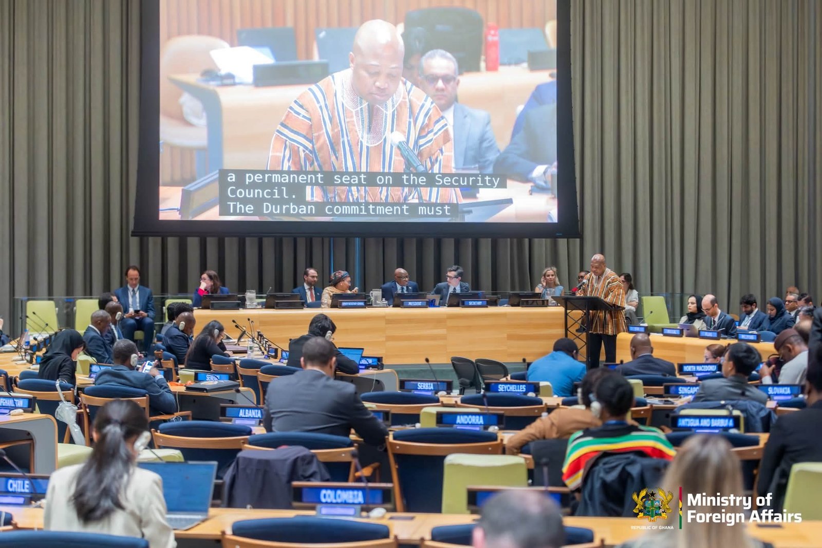 Ghana Champions Historic UN Resolution and Global Justice at Durban Declaration Anniversary