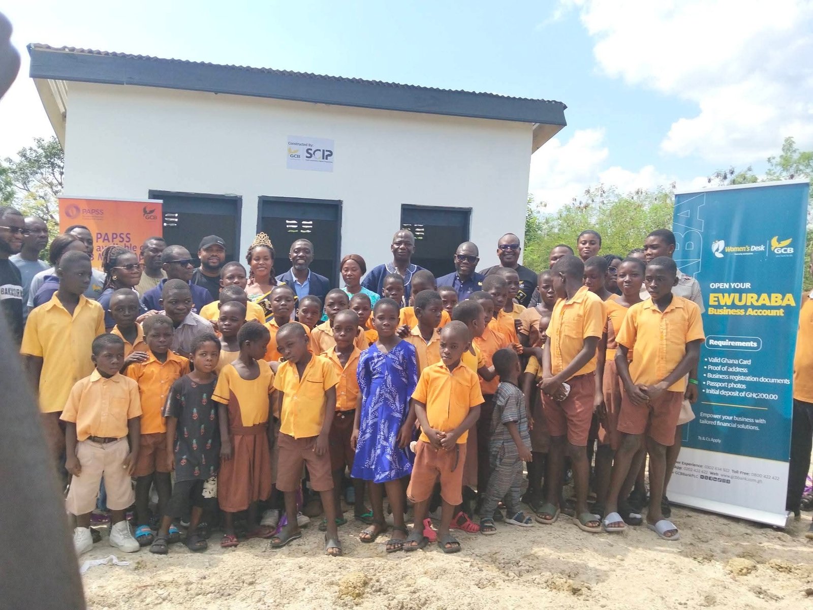 GCB Bank PLC Handover Ultra-Modern Toilet Facility to Atsiekpui Alavanyo Basic School