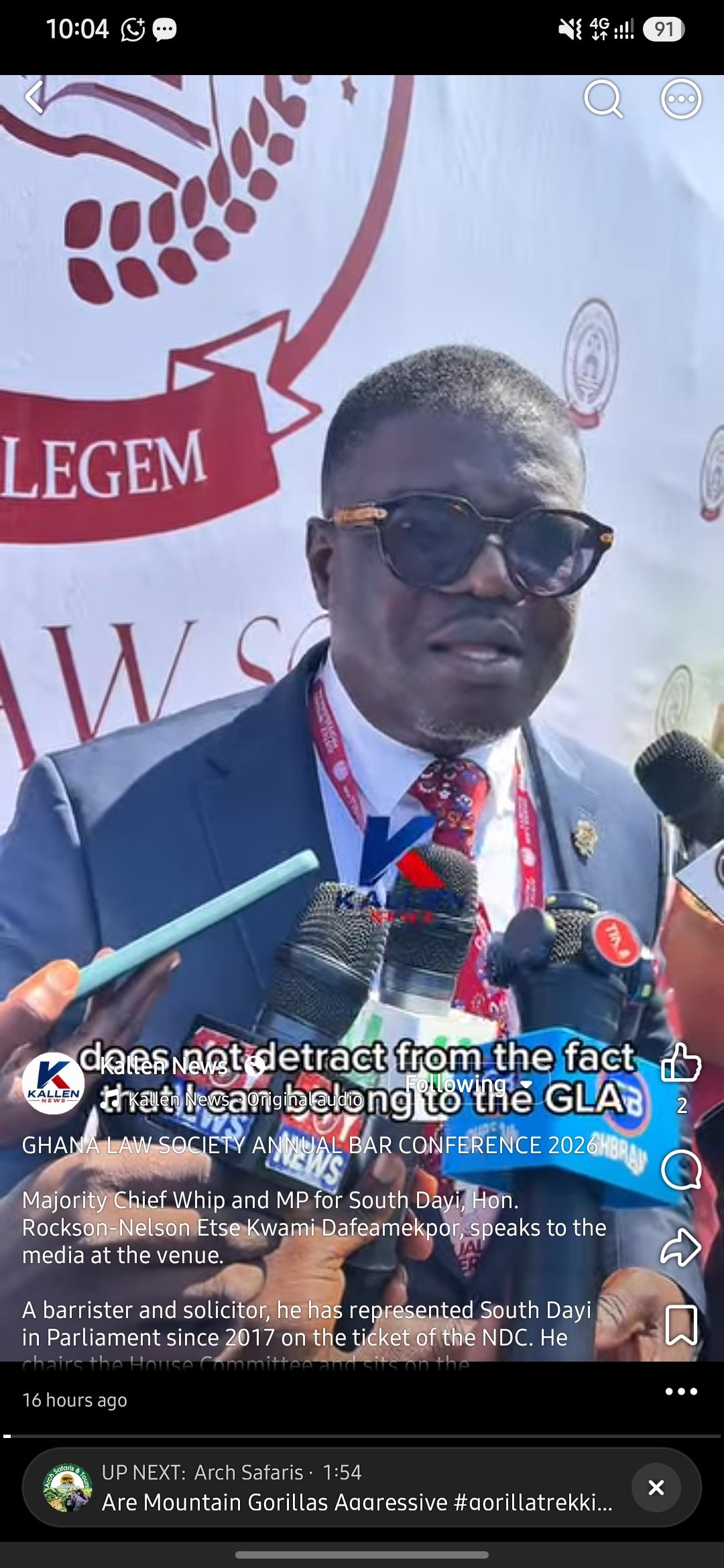 Hon. Rockson-Nelson Dafeamekpor Calls for Active Practitioner Involvement at Ghana Law Society Annual Bar Conference 2026