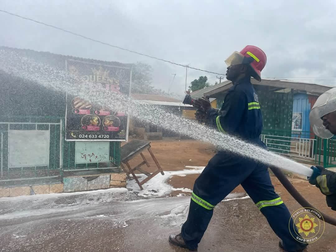 GNFS Team Safely Relocates Bee Swarm to Avert Danger in Okorase