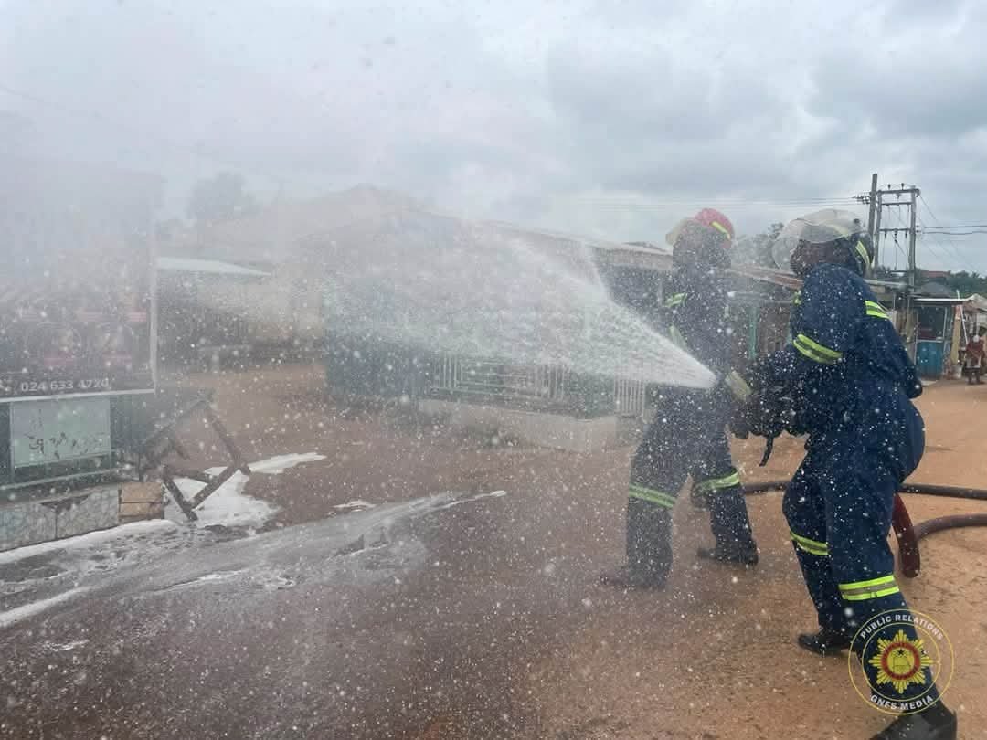 GNFS Team Safely Relocates Bee Swarm to Avert Danger in Okorase