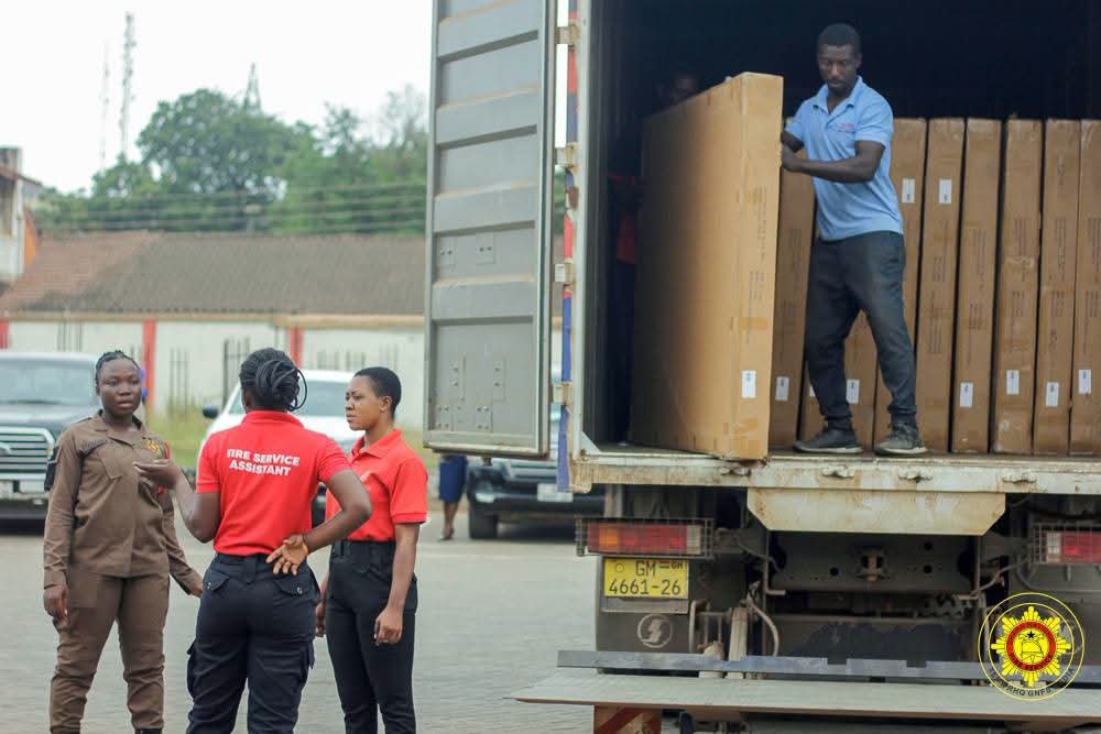 Melcom Ghana Ltd Supports Tema Fire Service with Logistics Donation