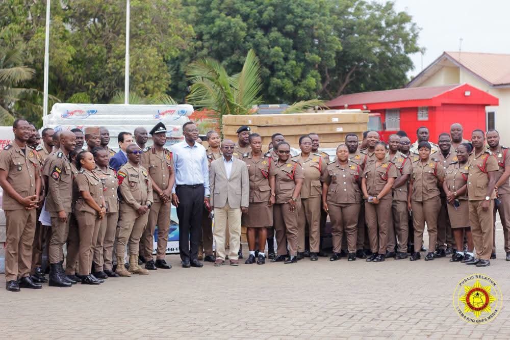 Melcom Ghana Ltd Supports Tema Fire Service with Logistics Donation