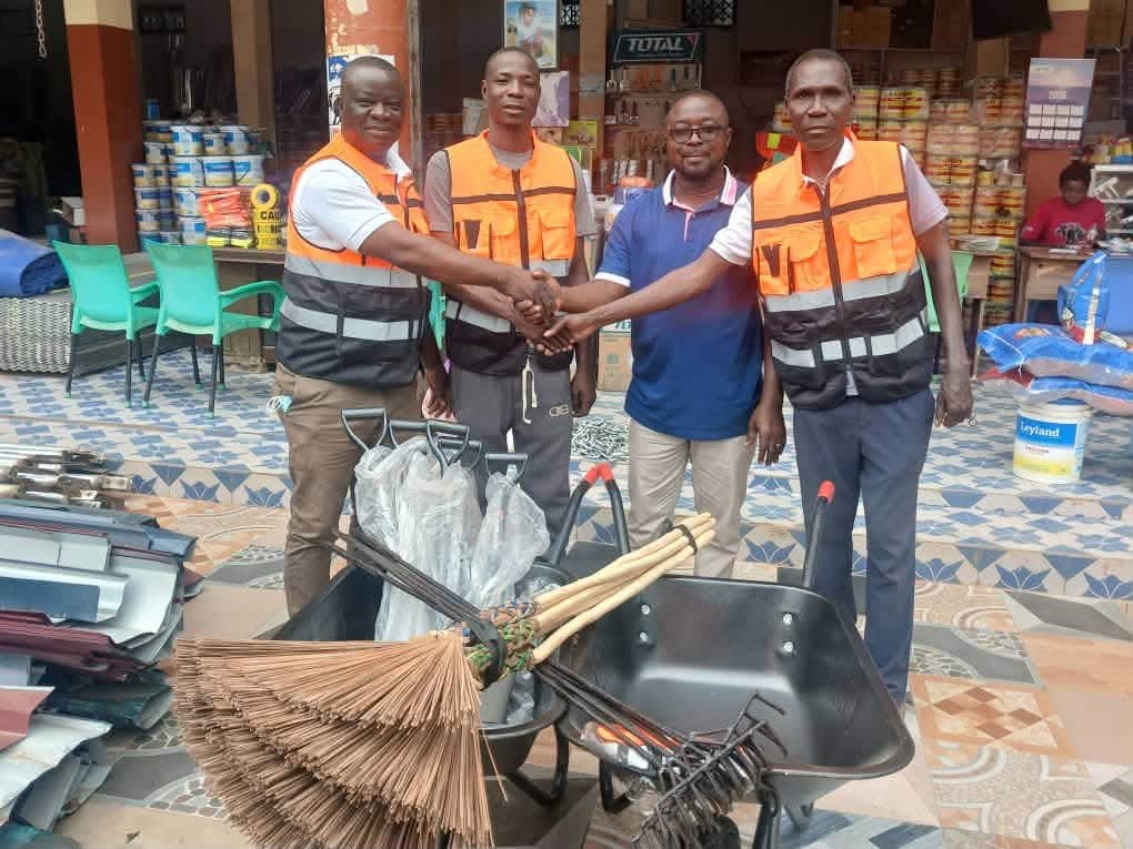 Nana Ampadu Continues to Empower South Tongu Sanitation Drive-Details