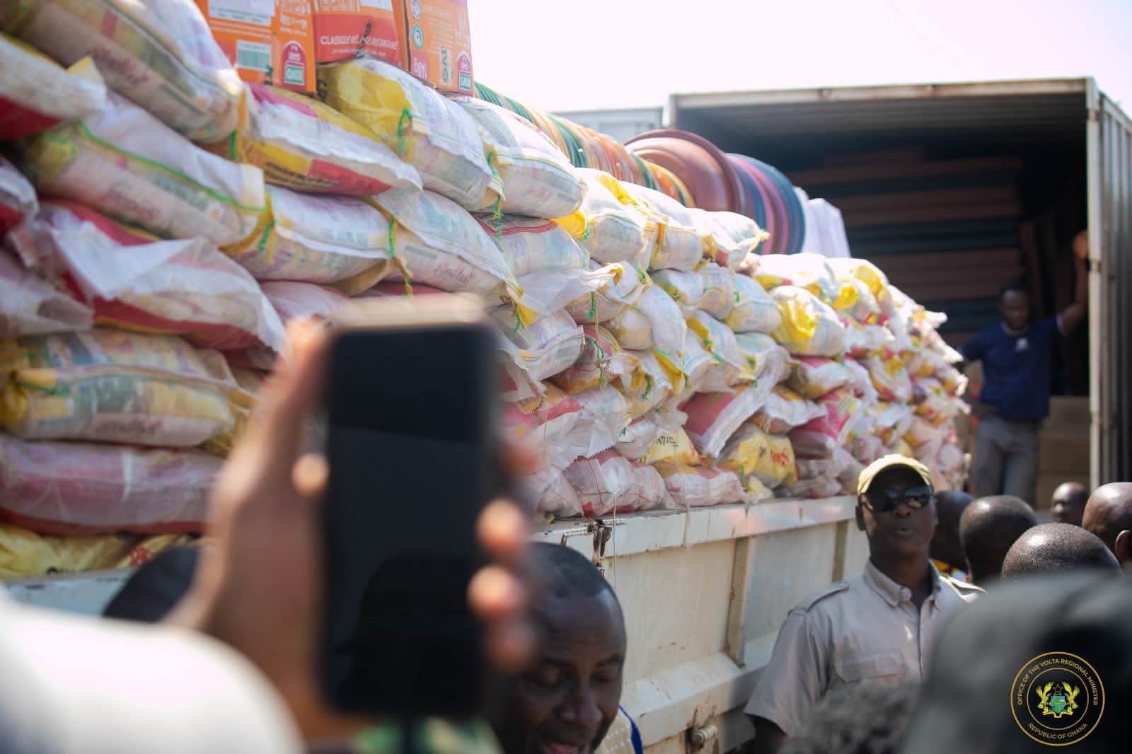 Mahama Visits Flood-Ravaged Hohoe: Donates Relief Items and Pledges Rebuilding Support