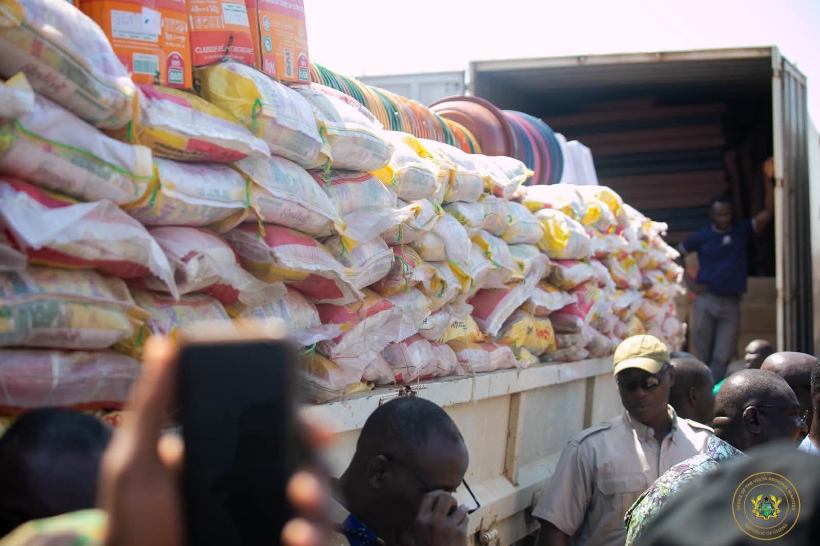 Mahama Visits Flood-Ravaged Hohoe: Donates Relief Items and Pledges Rebuilding Support