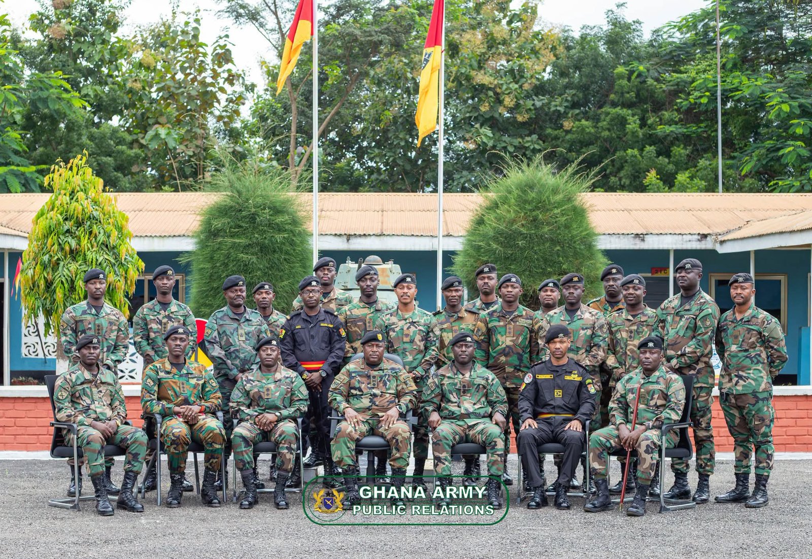 Brigadier General Mark Alo Undertakes Maiden Familiarisation Visit to Sunyani Armour Units