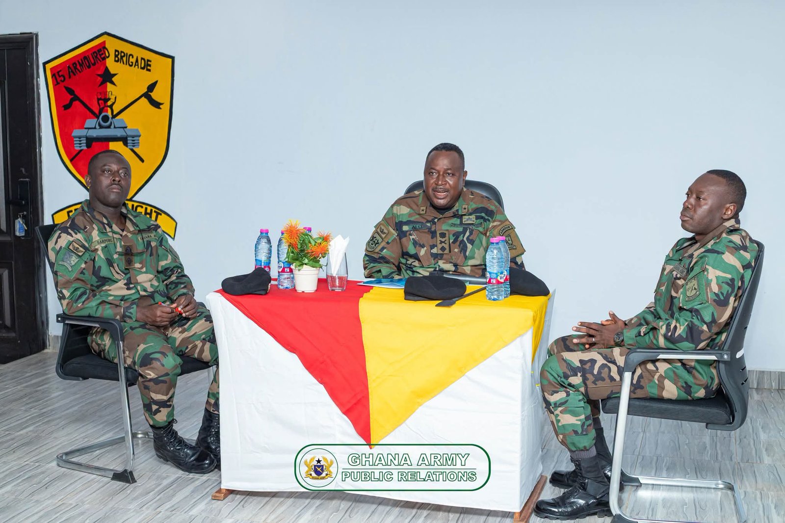 Brigadier General Mark Alo Undertakes Maiden Familiarisation Visit to Sunyani Armour Units