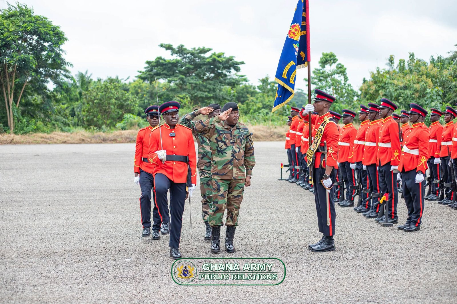 Brigadier General Mark Alo Undertakes Maiden Familiarisation Visit to Sunyani Armour Units