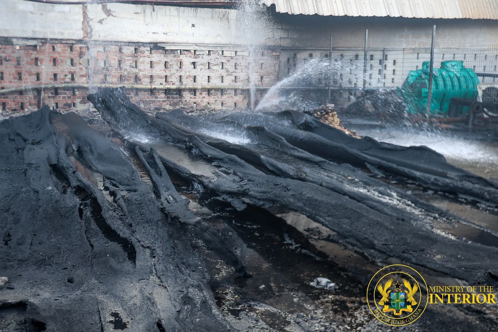 Interior and Local Government Ministers Assess Devastating Avenor Fire Scene