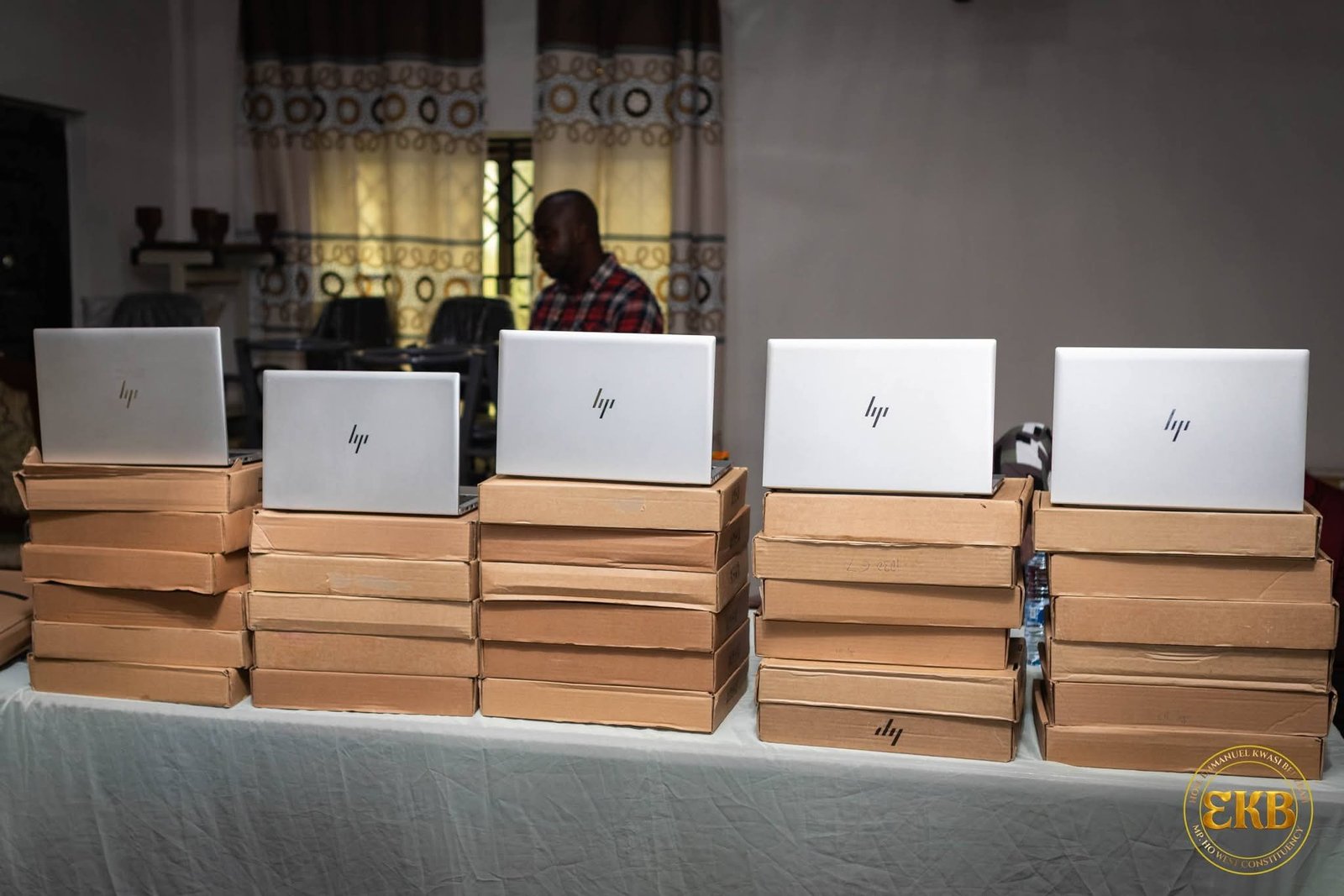 Hon. Bedzrah Donates Supplies and Laptops to Digitalize District Healthcare Delivery
