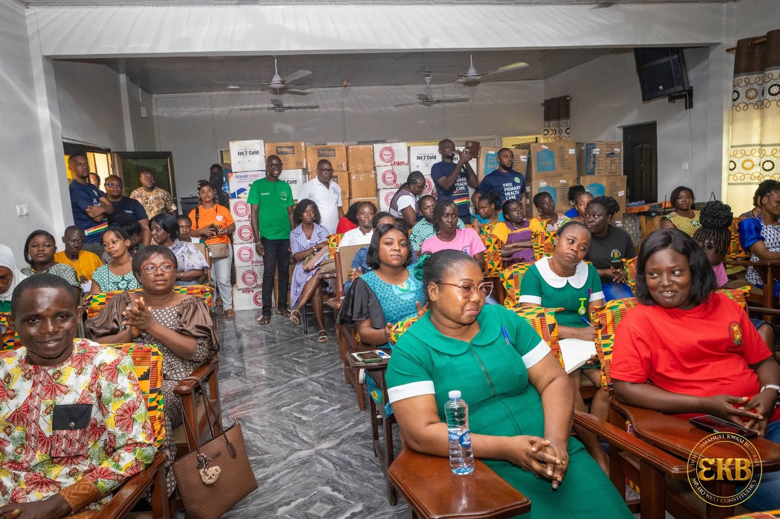 Hon. Bedzrah Donates Supplies and Laptops to Digitalize District Healthcare Delivery