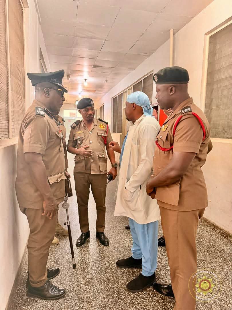 Eastern Regional Fire Command Visits Firefighter Injured in Koforidua Building Collapse