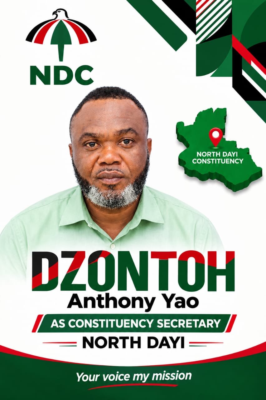 Dzontoh Anthony Files Nomination for NDC North Dayi Constituency Secretary: Ready to Serve