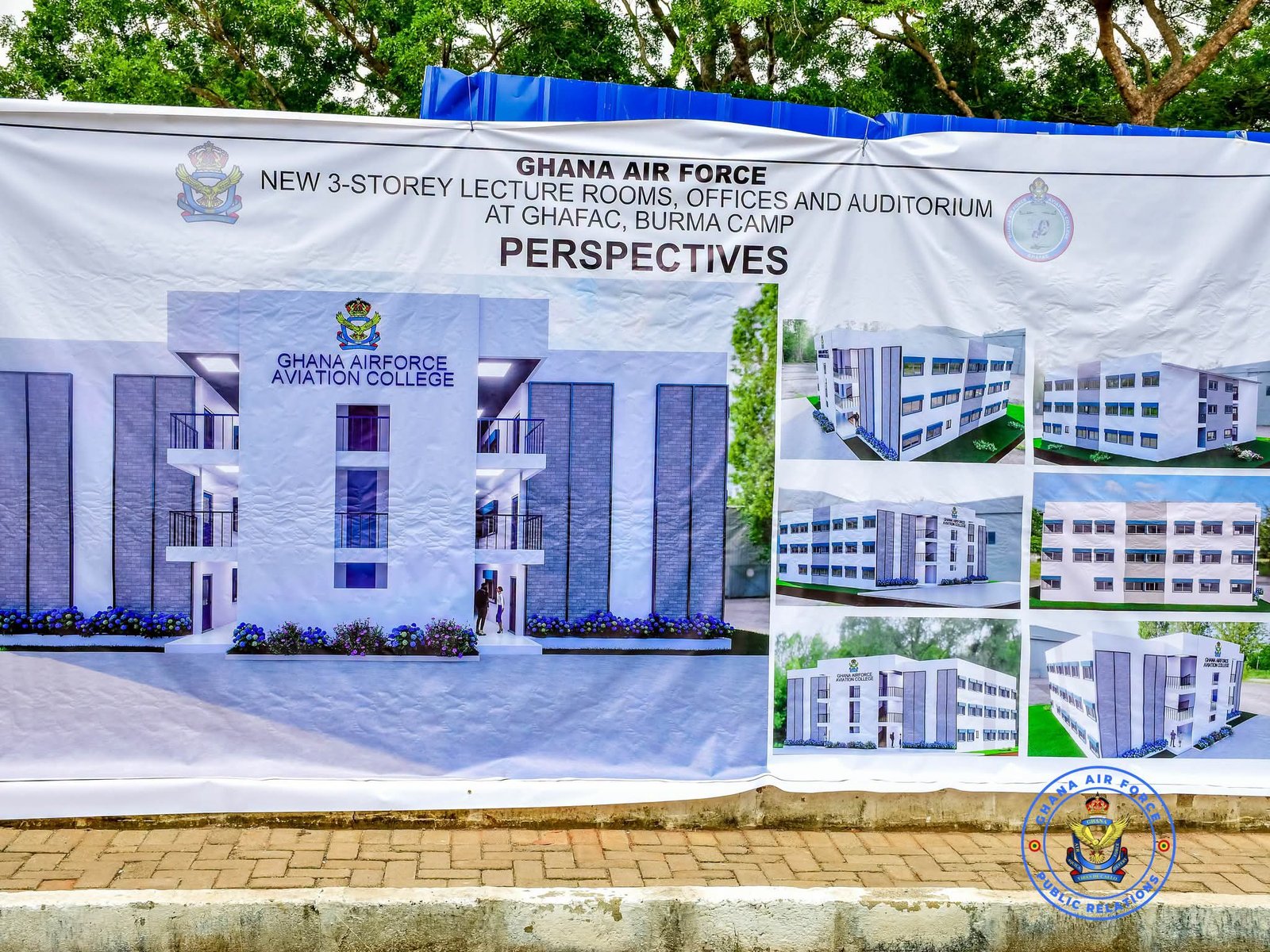 Ghana Air Force Grounds Breakdown for New 3-Storey Aviation College Lecture Hall