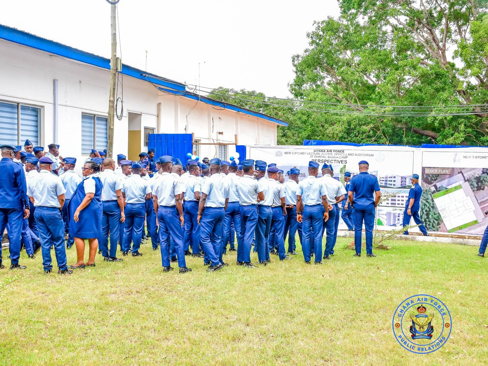 Ghana Air Force Grounds Breakdown for New 3-Storey Aviation College Lecture Hall