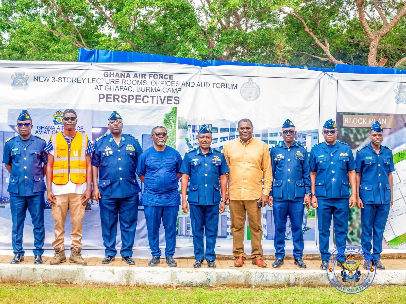 Ghana Air Force Grounds Breakdown for New 3-Storey Aviation College Lecture Hall
