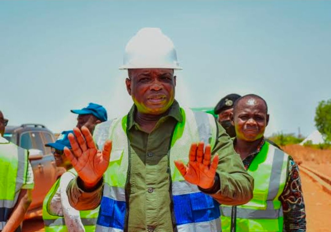 Agbodza Conducts Surprise Inspection of 34km Sunyani Outer Ring Road project
