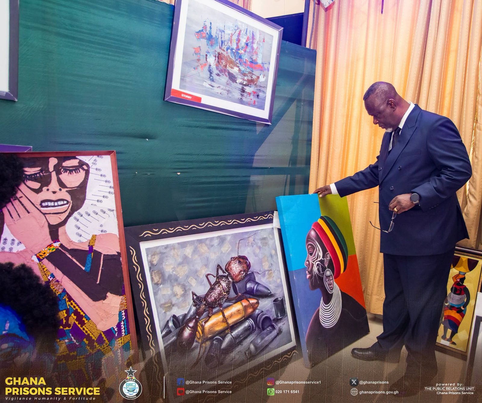 Ghana Prisons Service Hosts Maiden Art Exhibition to Reframe Inmate Rehabilitation