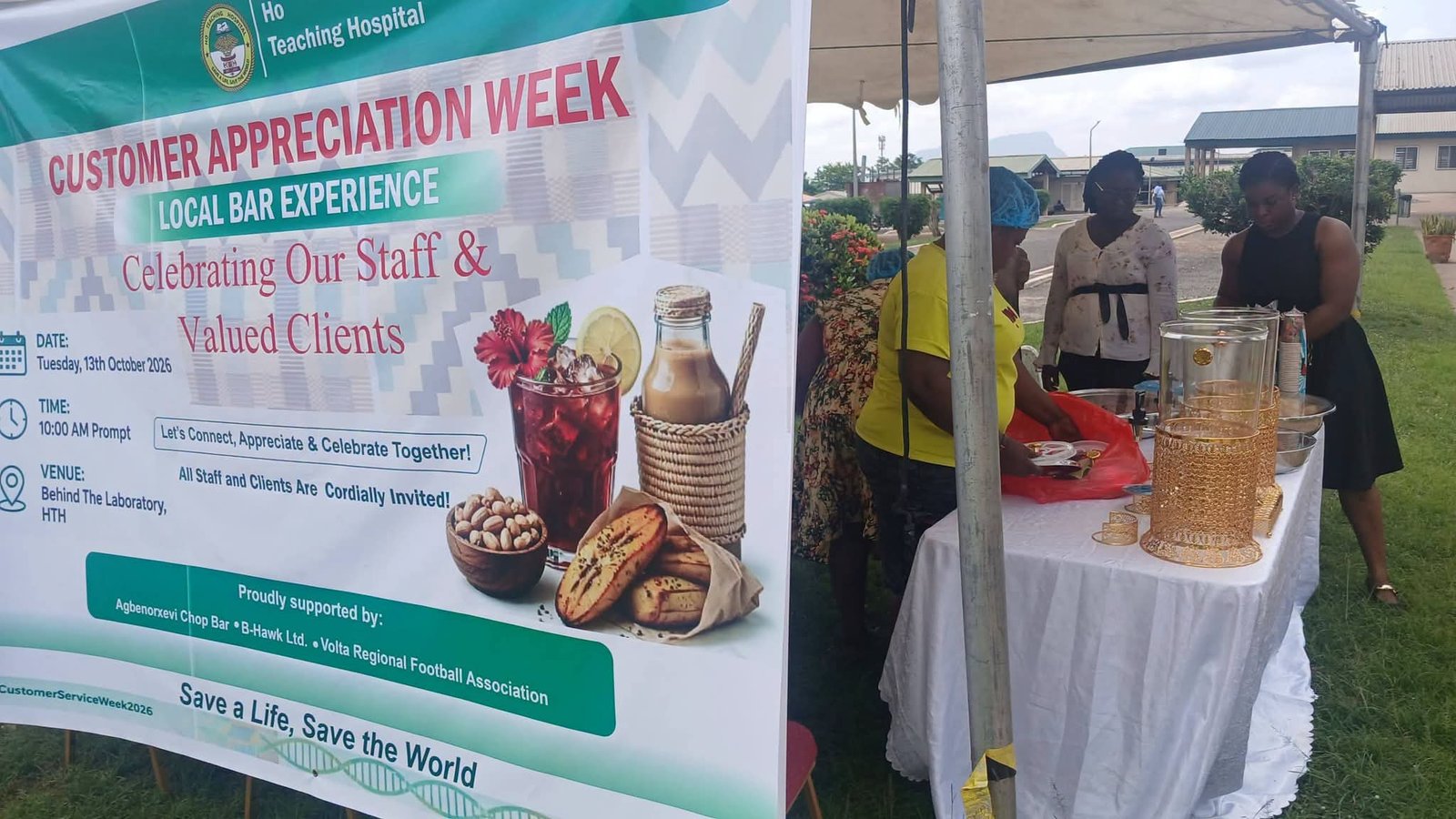 Ho Teaching Hospital Delights Clients and Staff with Innovative "Local Bar" Experience